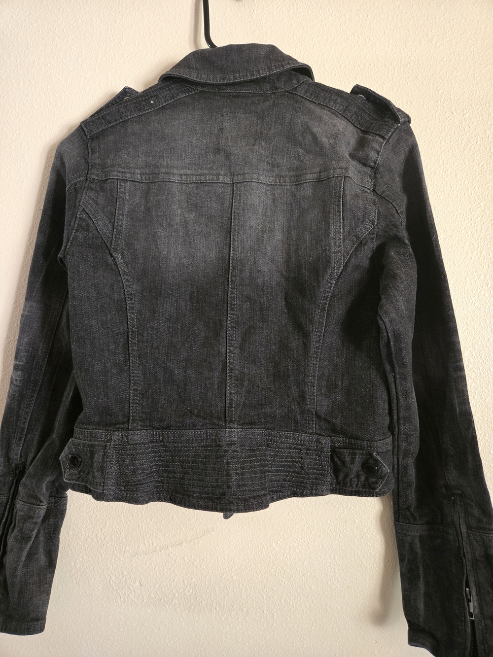 Jessica Simpson Black Denim Jean Jacket